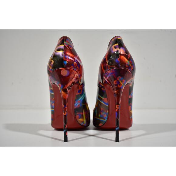 Christian Louboutin So Kate 120 Patent Discolaser Red Stiletto Heel Pump 37.5 - Picture 11 of 12